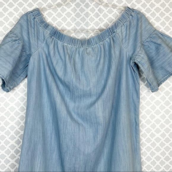 EUC Madewell Denim Azalea Off-the-Shoulder Dress - Picture 6 of 10